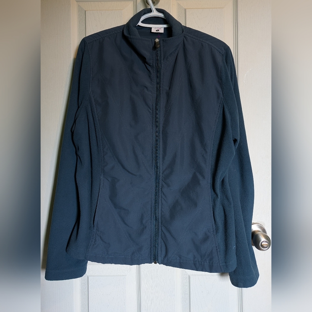 Columbia Blue Fleece Full-Zip Jacket